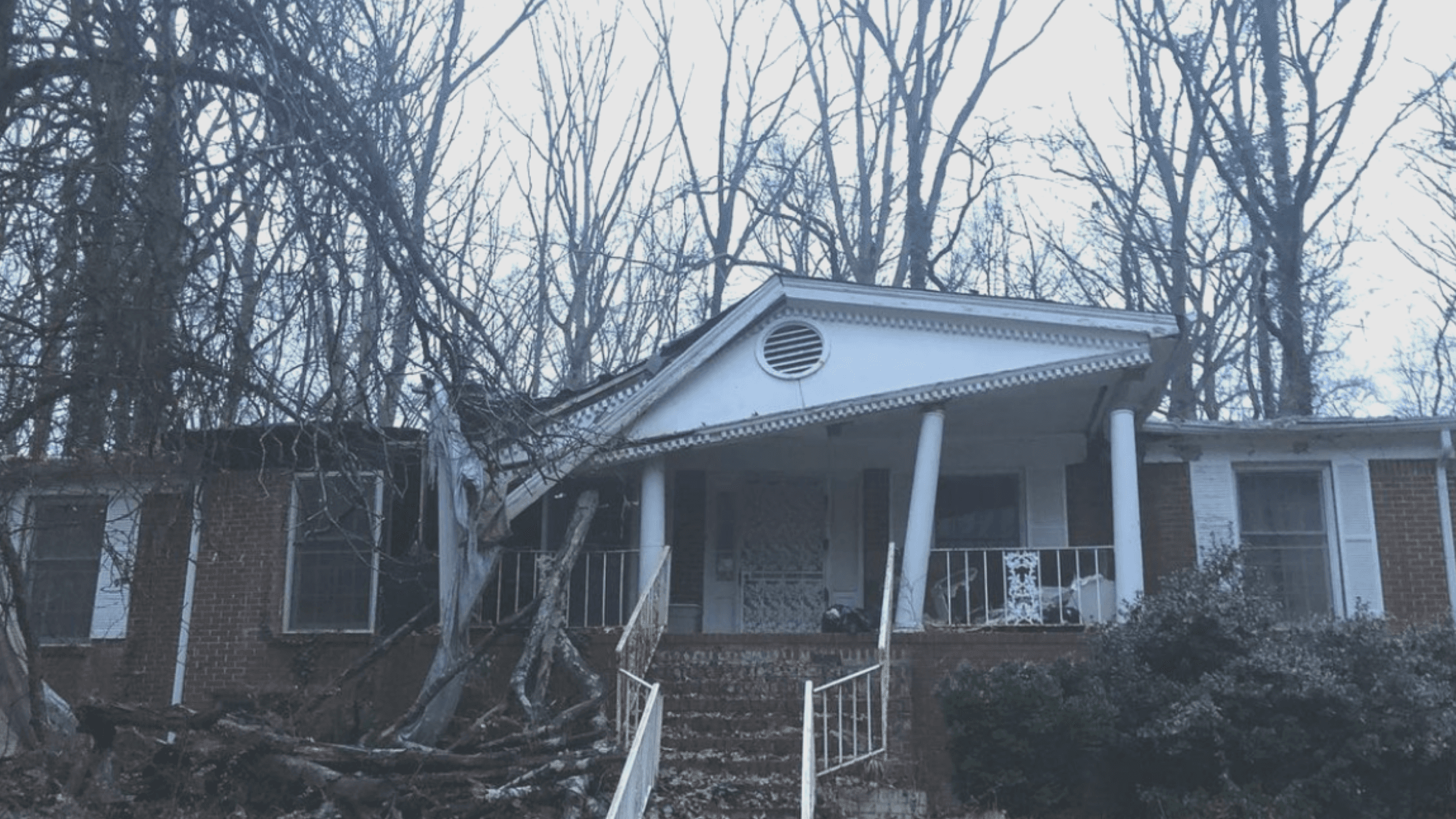 distressed house