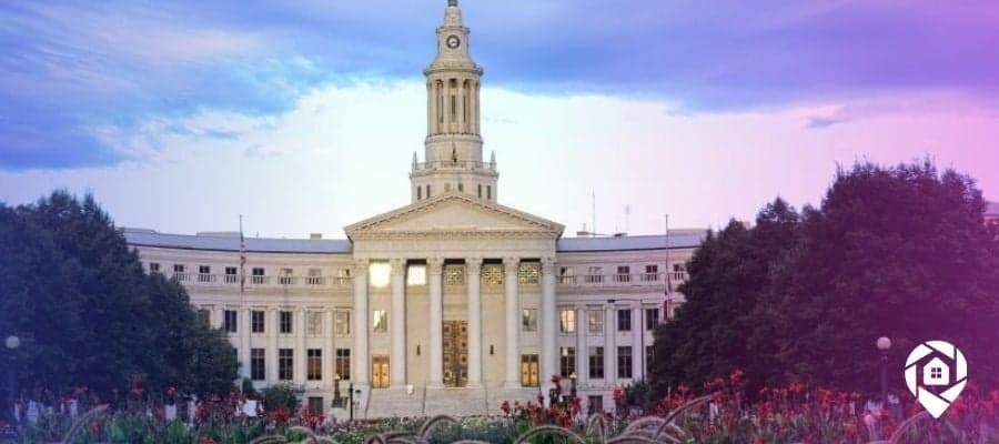 Main government building offering Denver County property data for smart real estate flipping.