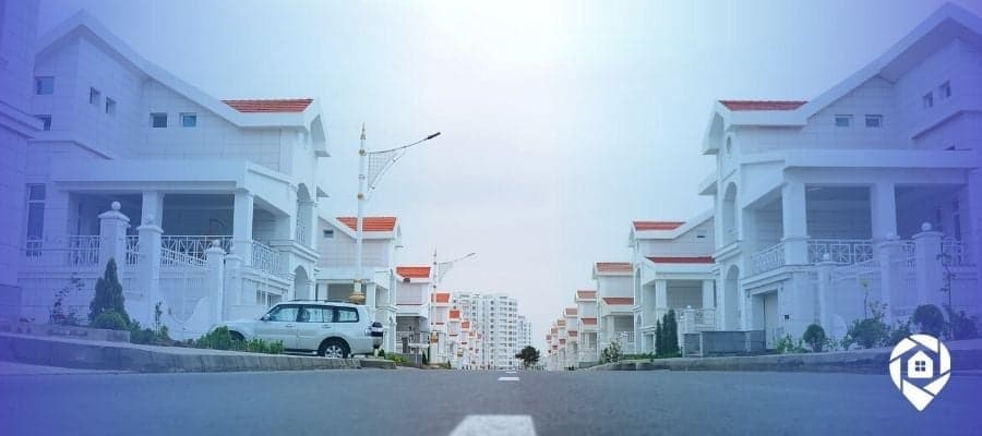 Modern residential neighborhood showcasing real estate development—ideal for land flipping and investment growth.