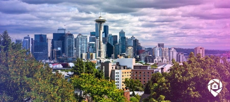 Washington State. Seattle skyline