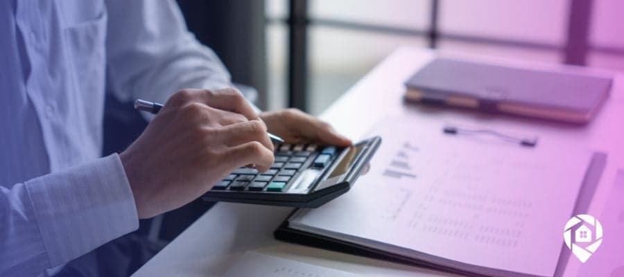 Buyer calculating finance options for a deal