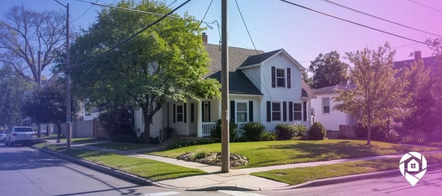 House on a corner lot